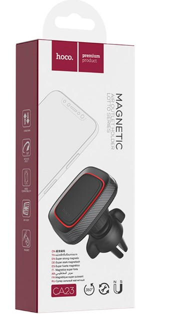 Автодержатель HOCO CA23 Lotto, магнитный, на воздуховод