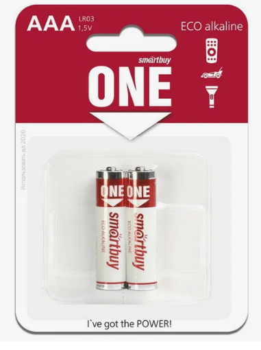 Батарейка Smartbuy ONE LR03/2B