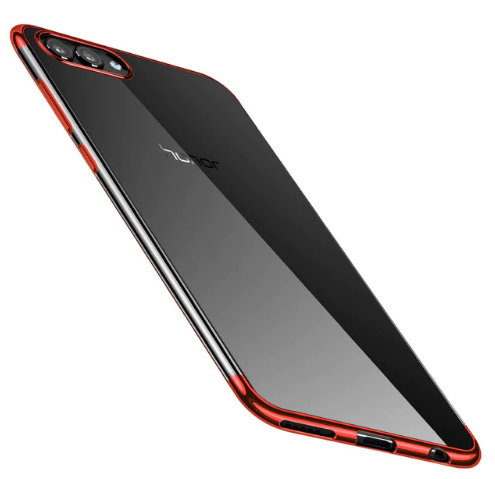 Силикон для Huawei Honor 7A Pro/7C/Y6 Prime 2018, с рамкой, красный