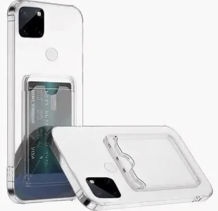 Накладка для TECNO SPARK 8C, с защитой камеры с визитницей