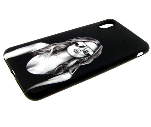 Силикон для SAMSUNG A530F (A8 2018), Девушка в очках