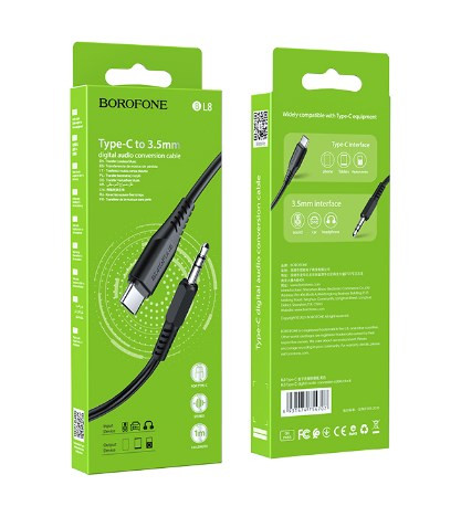Кабель AUX BOROFONE BL8 Type-C AUX Jack 3.5 (m) - Type-C (m), 1 м