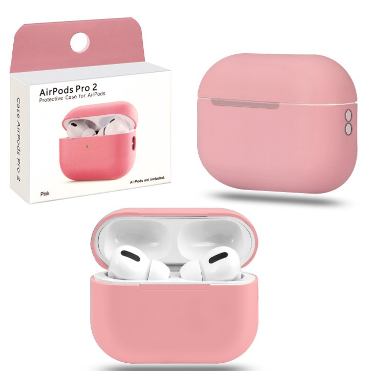 Чехол Airpods Pro 2, Silicon Case, розовый