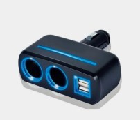 Переходник в прикуриватель (1638) на 2 ЗУ, 2USB, OLESS