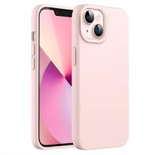 Накладка для Apl IPh 15 Pro Max, SILICONE COVER Soft-touch с MagSafe, бело розовый