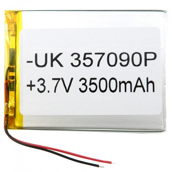 АКБ универсальная 357090мм 3.7v 3500mAh