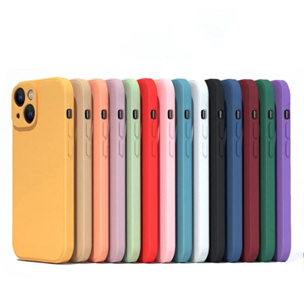 Накладка для Apl IPh 11, SILICONE COVER Soft-touch, с защитой камеры, тыквенный