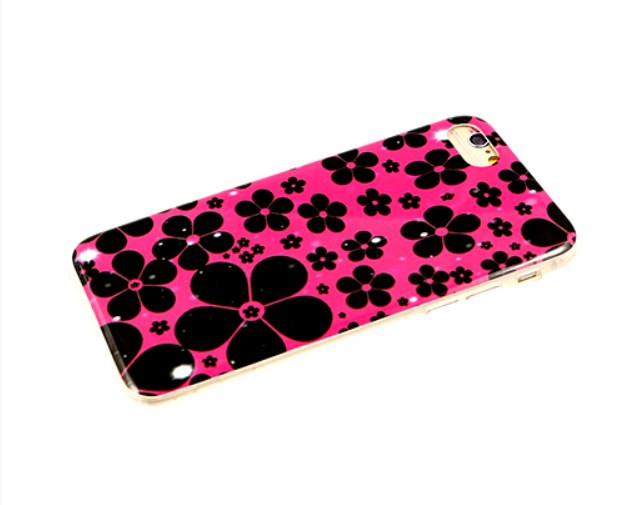 Накладка для SAMSUNG A22 A225, M32 M325, черные лепестки