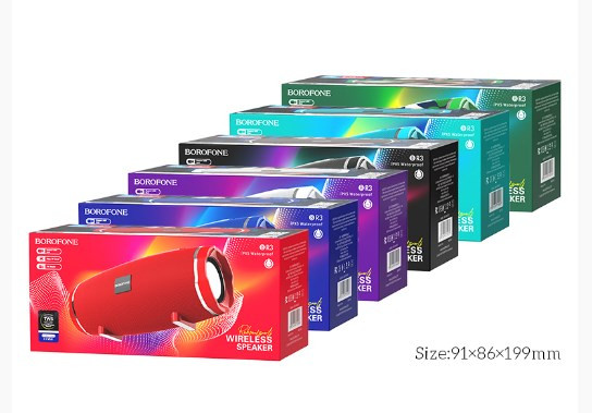 Колонка BOROFONE BR3 Rich, Bluetooth, FM. USB, TF карты