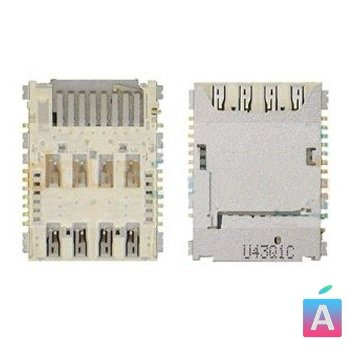 Коннектор SIM+MMC для Samsung N9000/N9005/i9200/G7102/G900F/G355H/G360H/G530H/i9300I/N7505/J100/G750F/J320F/J500F/J700F/G531H/G532F