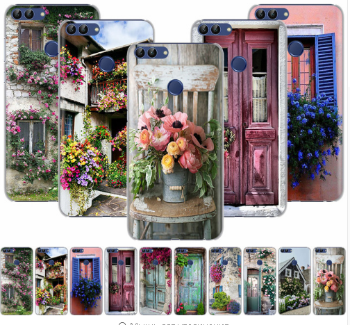 Накладка-пластик для Huawei Nova 3/3i, Цветочки 4