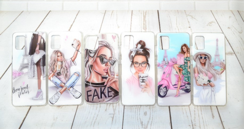 Накладка для SAMSUNG A515F A51, Гламур, Девушка 2