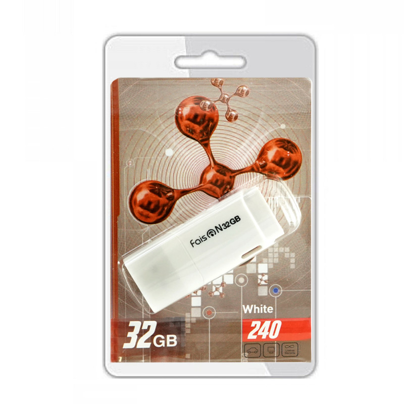 Флеш-накопитель 32Gb FaisON 240, USB 2.0, белый