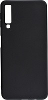 Силикон для SAMSUNG A750 (A7 2018), матовый, черный