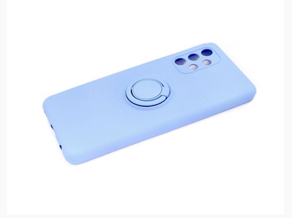 Накладка для XIAOMI Redmi Note 10 Pro, SILICONE COVER Soft-touch, с кольцом, голубой
