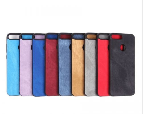 Накладка для HUAWEI Honor 9 lite, имитация текстиля, джинсовый