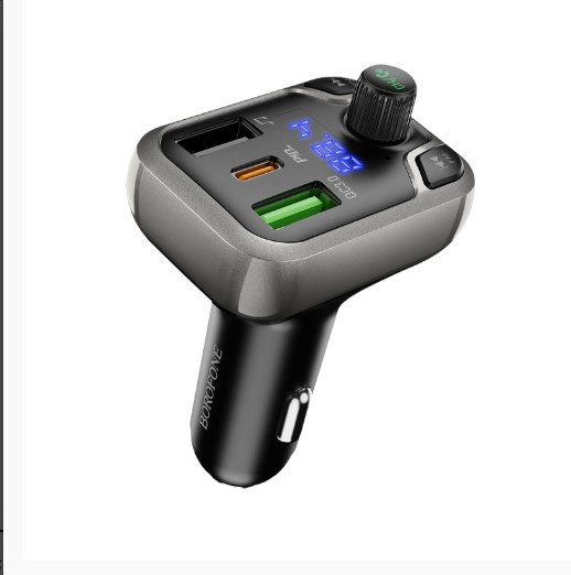 FM-модулятор BLUETOOTH Borofone, BC38 Flash Energy, 2USB, 1USB C, 20