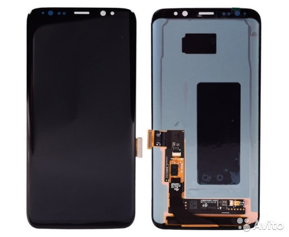 Дисплей для Samsung G955 (S8 Plus) в сборе с сенсором (черный) Оригинал