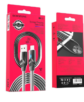 USB кабель для Micro BOROFONE BU12 Synergy, 2.4А, 1.2 м