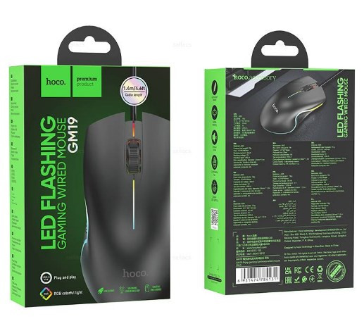 Мышь проводная HOCO GM19