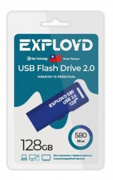 Флеш-накопитель 128Gb Exployd 580, USB 2.0.
