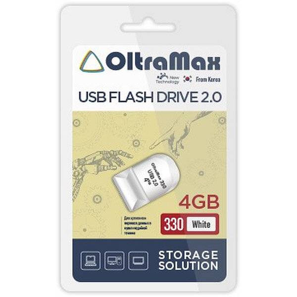 Флеш-накопитель 4Gb OltraMax 330, USB 2.0,