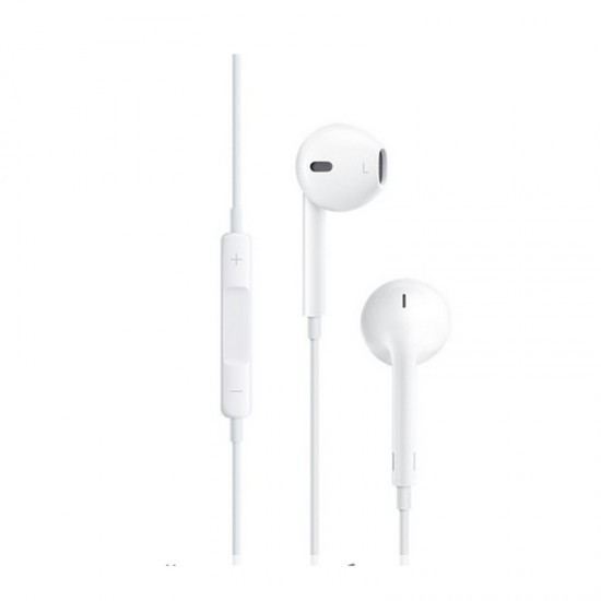 Наушники GJ010, микрофон, кнопка ответа, регулятор громкости, белый