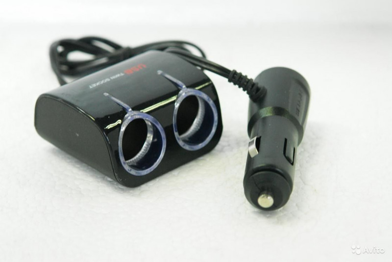 Переходник в прикуриватель (WF-017) на 2 ЗУ