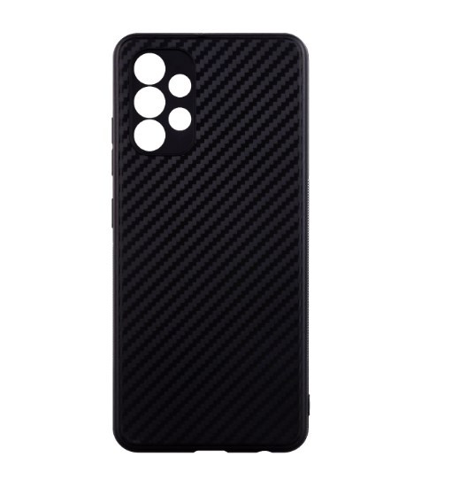 Накладка для Realme C21, карбон с защитой камеры, черный