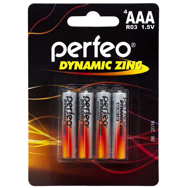 Батарейка Perfeo R03 4BL Dynamic zinc/35727