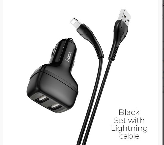 АЗУ HOCO Z36 Leader 2.4A 2USB  кабель lightning