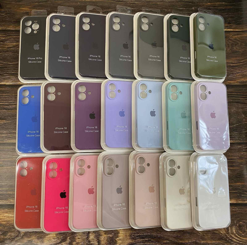 Накладка для Apl IPh 16 Plus, SILICONE COVER Soft-touch с защитой камеры, пудра