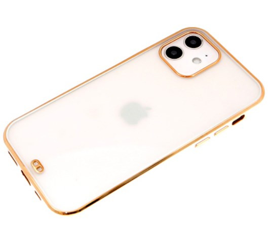 Накладка для REALME C33, с золотой окантовкой, прозрачный