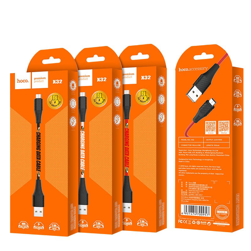 USB кабель для Micro HOCO X32 Excellent charging