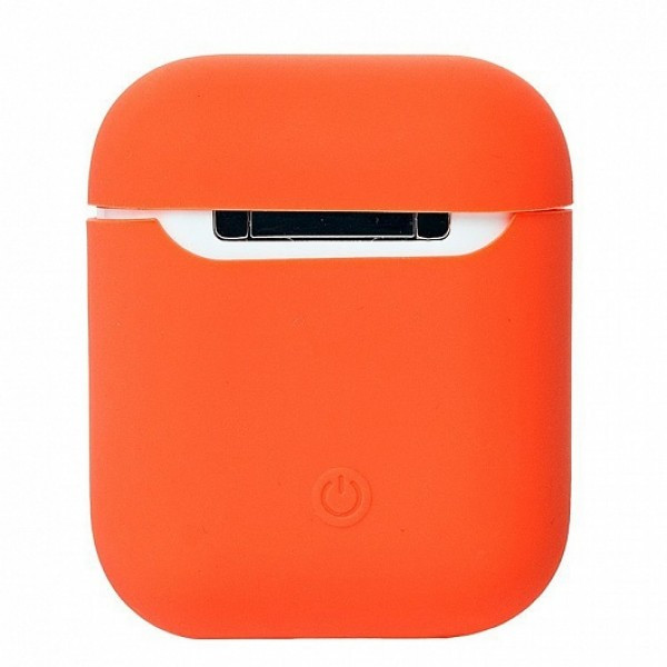 Чехол Airpods Silicon Case, оранжевый