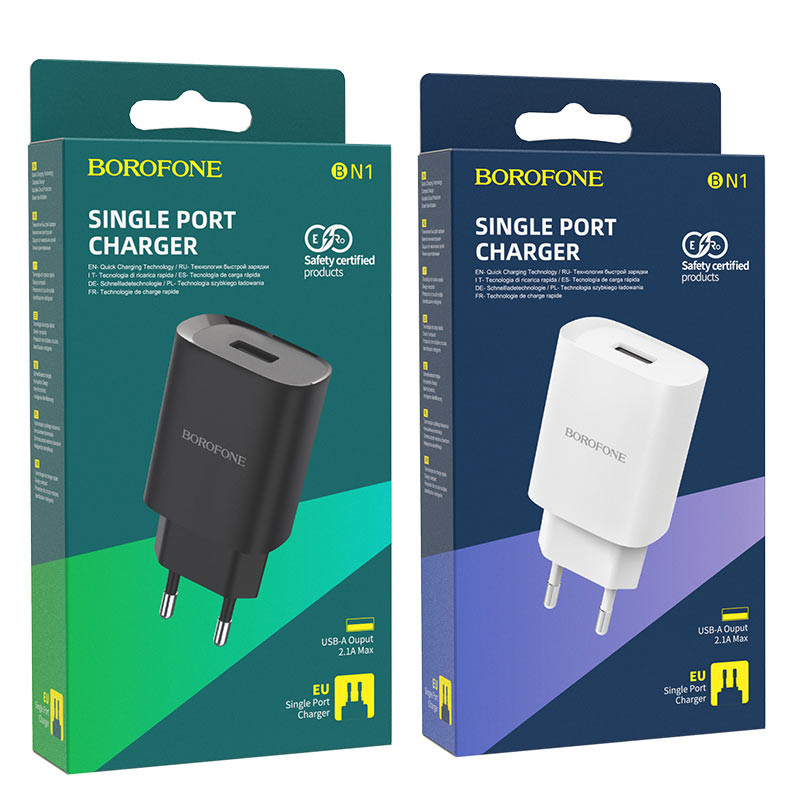 СЗУ BOROFONE BN1 Innovative 2.1A 1USB