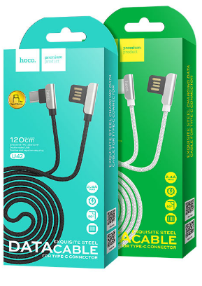 USB кабель для TYPE-C HOCO U42 Exquisite Steel Charging Data Cable 1,2M