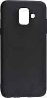 Силикон для SAMSUNG A600 (A6 2018), матовый, черный