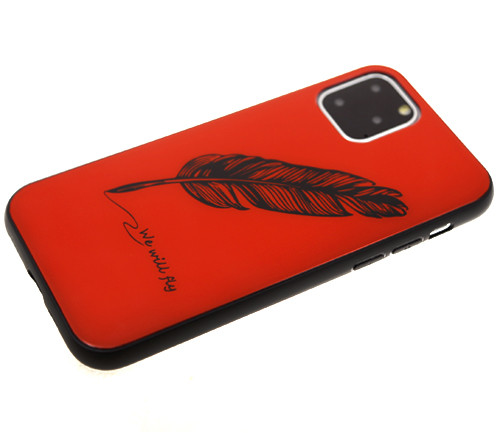 Накладка для SAMSUNG A505F (A50)/A307F (A30s), Перо, красный