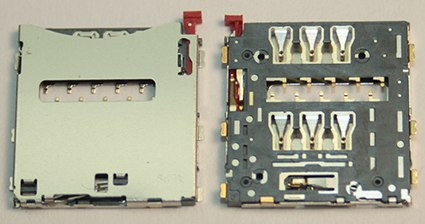 Коннектор SIM для Sony C6903/D6503/D5303/C6833/D5503 (Z1/Z2/T2/Z Ultra/Z1 Compact)