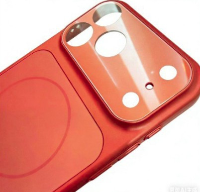 Накладка для Apl IPh 17 Pro Max, AG Glass, Magsafe, оранжевый