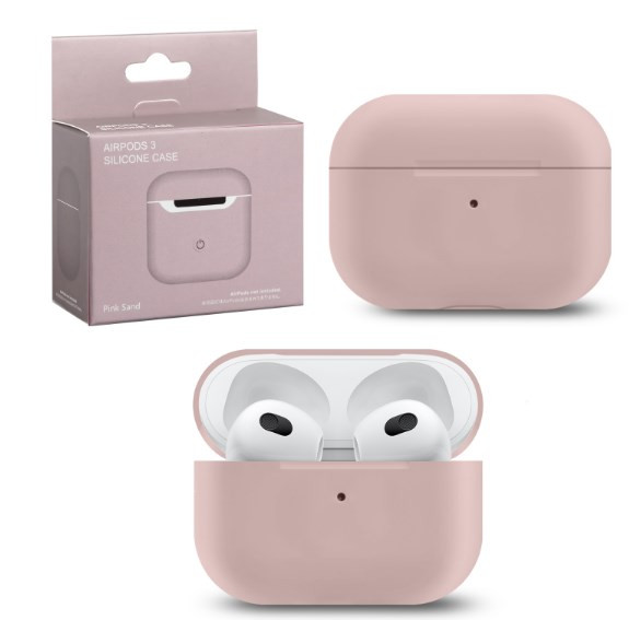Чехол Airpods 3 Silicon Case пудра