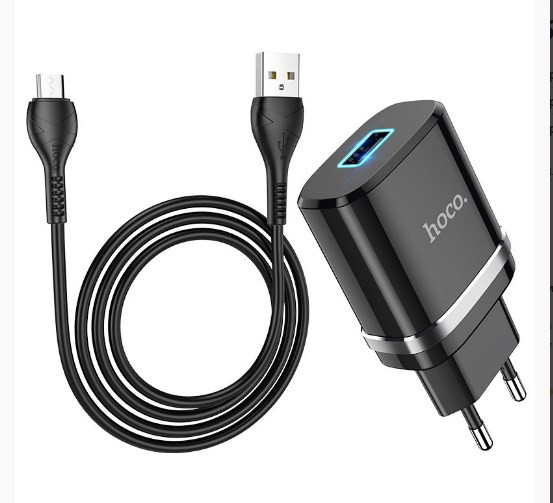 СЗУ HOCO N1 Ardent 2.4A 1USB  кабель micro