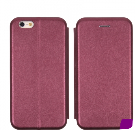 Чехол-книга для Samsung A10S A107FD, Fashion Case, с магнитом, бордовый
