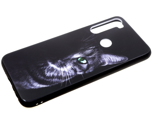 Накладка для SAMSUNG A105F A10, M105F M10, Стекло, Кот