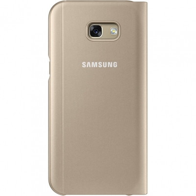 Чехол-книга для SAMSUNG A320 (A3 2017), Muvit, Bling Folio, золотой