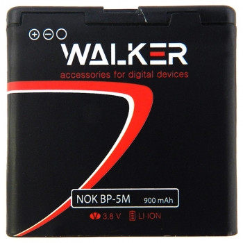 АКБ WALKER для NOK BP-5M 5610/5700/6110/6220/6500/7390/8600 900mAh