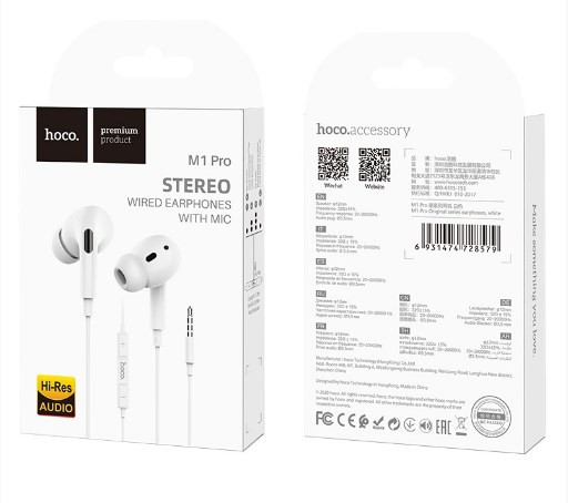 Гарнитура HOCO M1 Pro Original, Lightning, 1.2 м