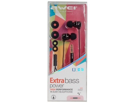 Наушники High Quality MP3 AWEI Q38i с микрофоном