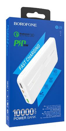 Внешний аккумулятор BOROFONE BJ9, 10000mAh, micro USB, Type-C, PD